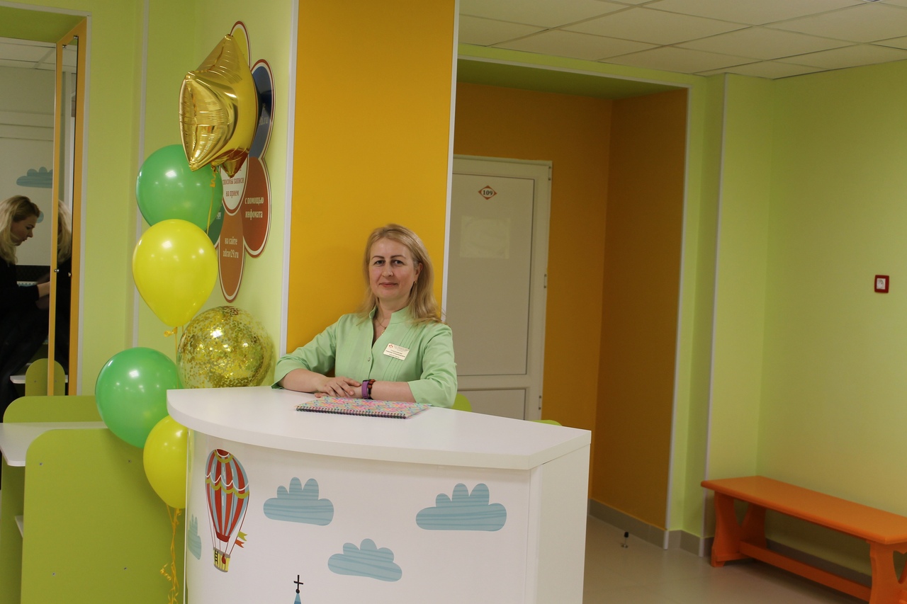 В детской поликлинике №1 в Северодвинске обновили регистратуру 